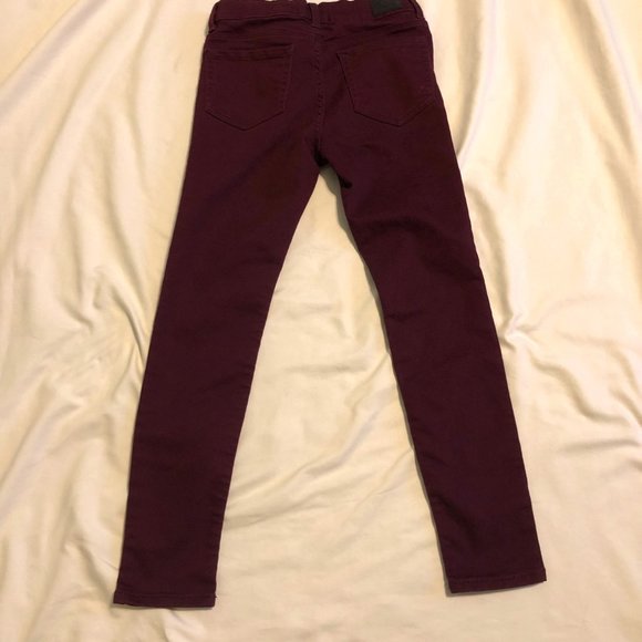 Jordache Super Skinny Jeans Plum Girls Size 8 - Picture 2 of 2